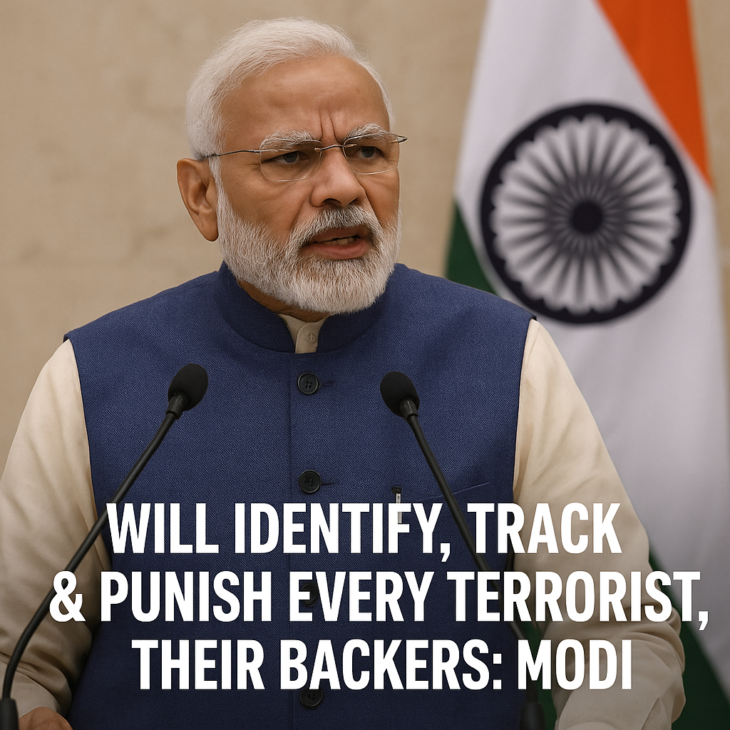 Modi Vows to Track Down Terrorists and Their Supporters Following Pahalgam Attack