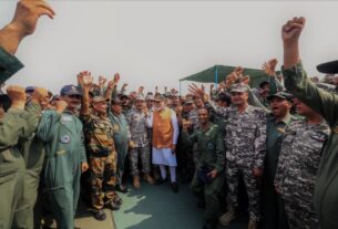 In the Heart of Courage: PM Modi Stands with Air Warriors at Punjab’s Adampur Air Base