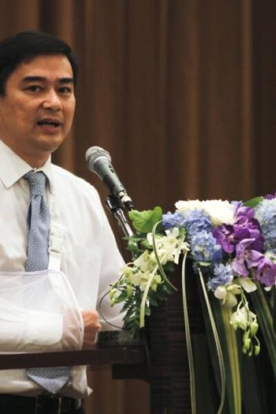 Abhisit Vejjajiva Returns: Thailand’s Former PM Reinstated as Democrat Party Leader