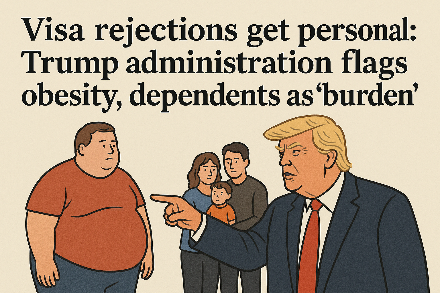 Visa Rejections Get Personal Trump Administration Flags Obesity and Dependents as ‘Burden’