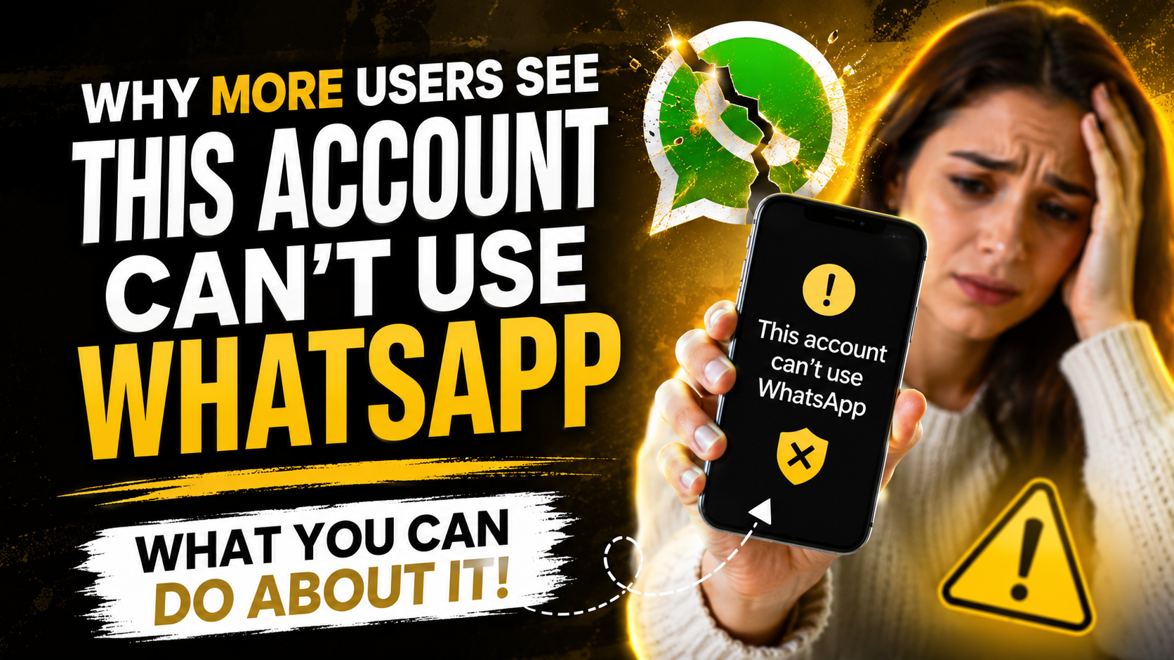 Why more users are seeing “This account can’t use WhatsApp” — and what you can actually do about it
